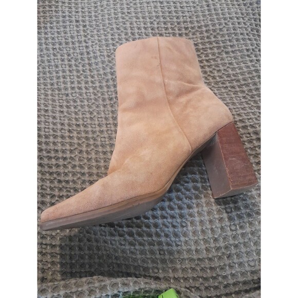 Lord And Taylor Brown Leather Ankle Zip Up Boots 7.5 Womens - Picture 1 of 10
